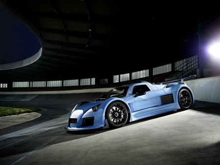 gumpert apollo s - race, car, blue, gumpert, apollo