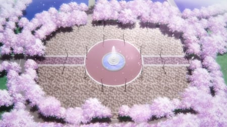 Blossom Park - pretty, anime, scenery, scene, da capo, pink, garden, nice, sakura, cherry blossom, beautiful, beauty, lovely, sakura blossom, sweet, flower, petals, park