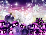 Purple Christmas charm