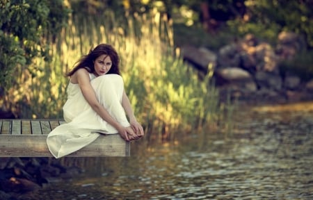 â™¥ - lady, sitting, beauty, model