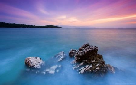 Beautiful Sky over Ocean - nature, oceans, sky, blue, sea