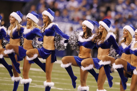 Christmas Cowgirls - women, sports, fun, boots, cheerleaders, females, girls, cowgirls, style, football