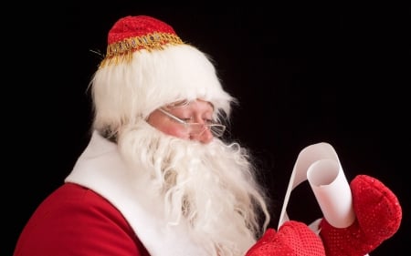 The list is long - santa, happy, man, christmas