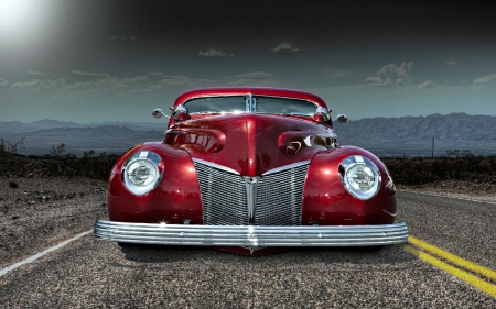 A 1940's Ford Lowrider - lowrider, red, ford, cars