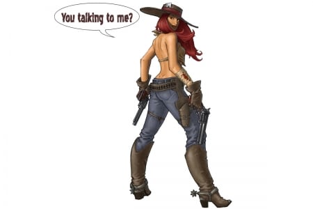 Gunslinging Cowgirl