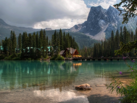 Beautiful Nature - nature, mountains, lake, trees