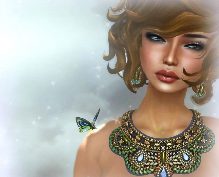 ~Miss You~ - pretty, creative pre-made, beautiful, digital art, models, weird things people wear, colors, lovely, girls, butterfly designs, 3D and CG, love four seasons