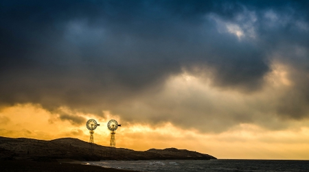 Dark Clouds - dark, nature, sunset, clouds