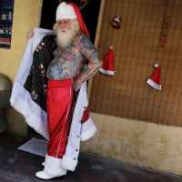 Santa Claus Is Coming To Town And He's Covered In Tattoos