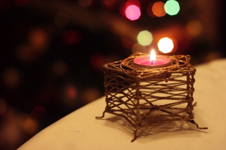 Romantic Evening â™¥ - glow, evening, beautiful, romance, night, candle, light, photography, bokeh, romantic