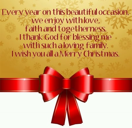 Every year - christmas, blessing, greeting, occation, family