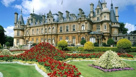 Castle with Garden - hdr - architecture, garden, castles, castle