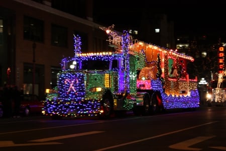 Christmas Truck - christmas, xmas, peterbilt, semi