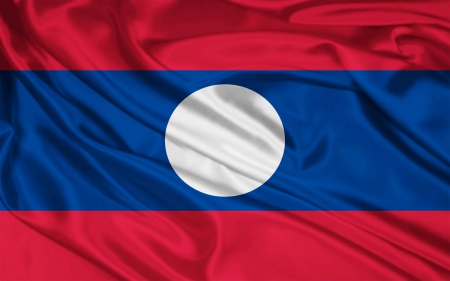 laos flag - laos, blue, red, flag