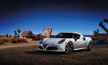 Alfa Romeo 4c Launch edition - 12, white, car, picture, 2014, alfa romeo