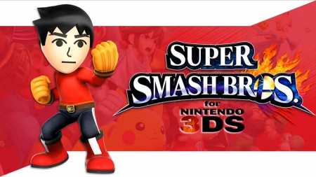 Super Smash Bros for 3DS - punch-out, duck hunt, f-zero, the legend of zelda, pokemon, mario, sonic boom, super smash bros, tekken, xenoblade chronicles, street fighter, metal gear solid, pac-man