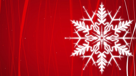 Striped Winter - red, stripes, winter, graphics, snowflake, vector art