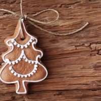 gingerbread christmas tree ornament