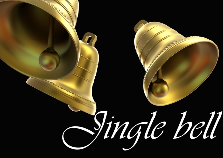 Jingle bell - holiday, bell, jingle bell, christmas, gold