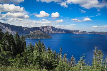 Crater Lake - nature, fun, lake, cool, mountain, forest