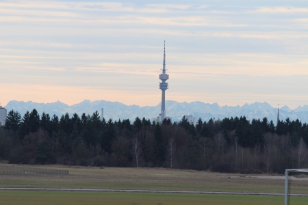 Munich tower - nature, mountains, tv tower, munich