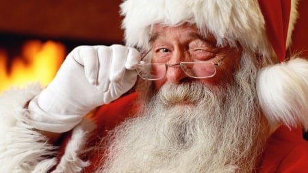 Holidays - Santa Claus - Holidays, beard, Santa-Claus, glasses