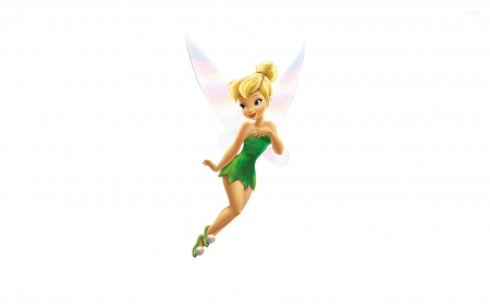 Tinker Bell - white, movie, disney, green, fairy, tinker bell, fantasy