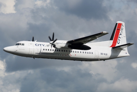 Fokker-50 - 50, sky, plane, fokker