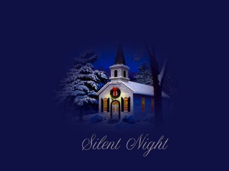 Silent Night - christmas, snow, xmas, silent night