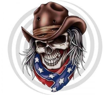 Confederate Cowboy - sketch, fun, men, confederate, hats, western, cowboys, drawing, skeleton, art