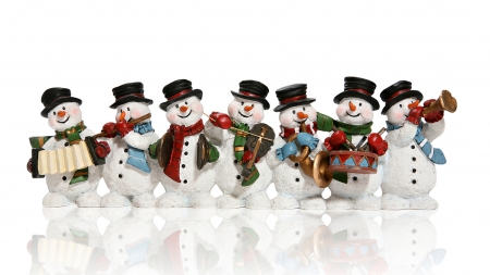 Magic Christmas - snowman, wallpaper, christmas, beautiful