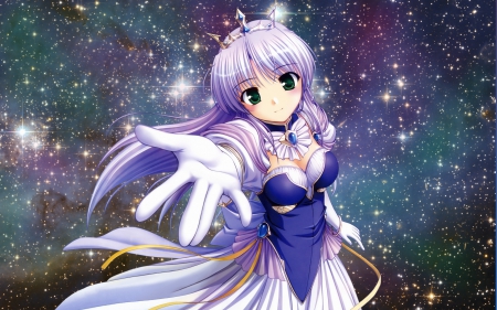 Feena - princess, girl, game, long hair, space, cg