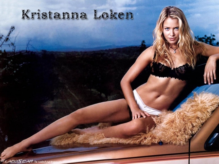 Enjoying the Sunshine - kristanna, actress, bikini, sun, loken, blonde