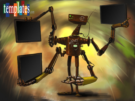 Multiarmed Robot  - robot, wallpaper