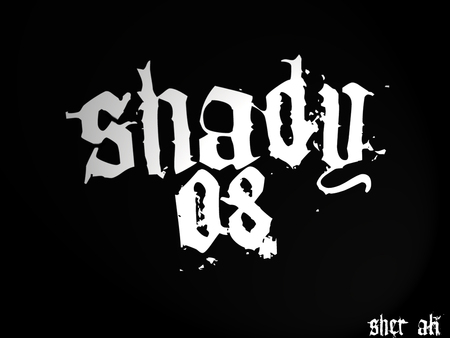 SHADY  08 - 2008, logo, 08, d12, marshall, slim, eminem, sher ali, 8, shady, mathers