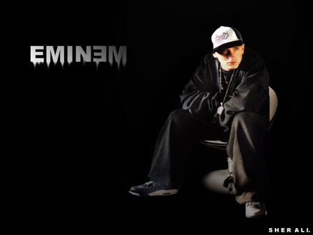 EMINEM - hip, record, music, eminem, logo, d12, sher ali, dark, slim, shady, hop, rap