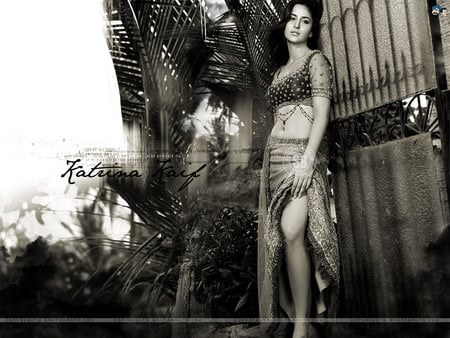 katrina kaif 1 - black and white, indian, beautiful