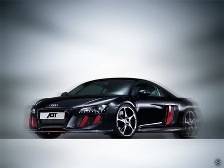 Audi ABT - fast, sexy, hot, auto, automobile, black, super, race, sher ali, car, custom, red, motor, audi