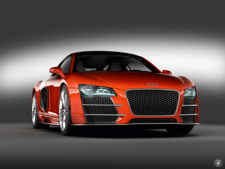 RED AUDI - cars, r8, hot, audi, automobile, black, fast, sher ali, car, motor, auto, super, custom, sexy, race