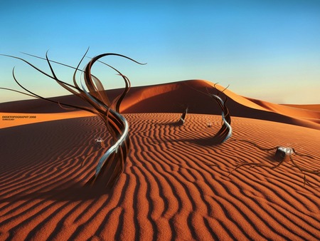 Alien in Desert - alien desert eolos