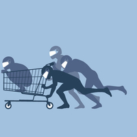 Extreme Shopping Carting (Vector)