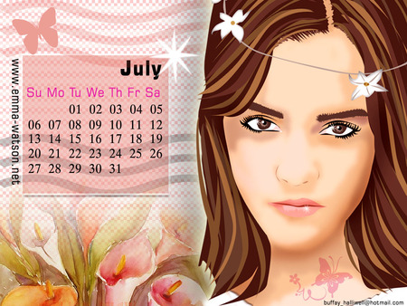 Emma Watson - july, hermione, vetor, harry, watson, emma, potter