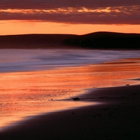 Sunset on the beach