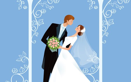 Marriage - wedding, vector, married, wds, marriage, widescreen