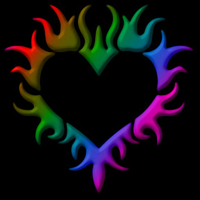 Rainbow heart