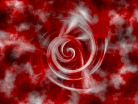 red swirl - swirl, clouds, pacowaka, red