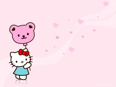 Hello Kitty - dress, cute, hello kitty, bow, pink