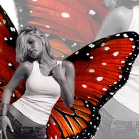 Red Butterflygirl 2