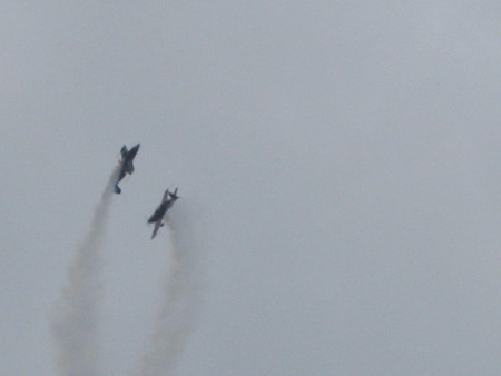 The Blades Aerobatic Display Team - ex, display, amazing, air, team, festival, 2009, bounemouth, blades, red, arrows, aerobatic