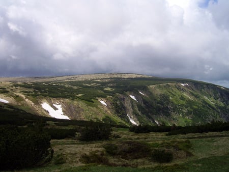 Polish Mountain - polish, snow, poland, grass, mountain, moutains